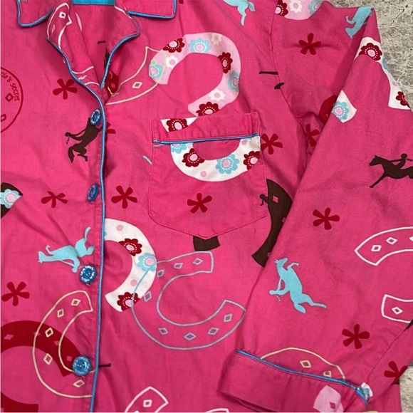 🤠 Victoria’s Secret Pink Horseshoe Cowgirl 💯% Cotton Flannel Pajama Set - Picture 9 of 16